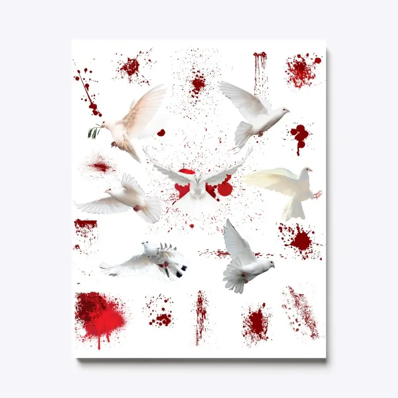 65 MCMLXV Bloody White Doves of Peace