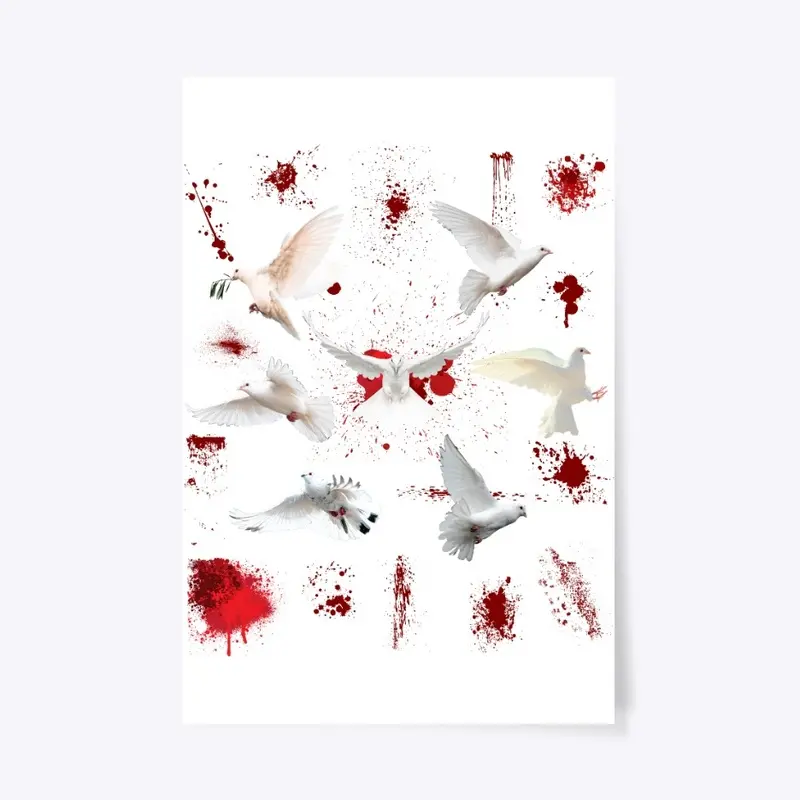 65 MCMLXV Bloody White Doves of Peace