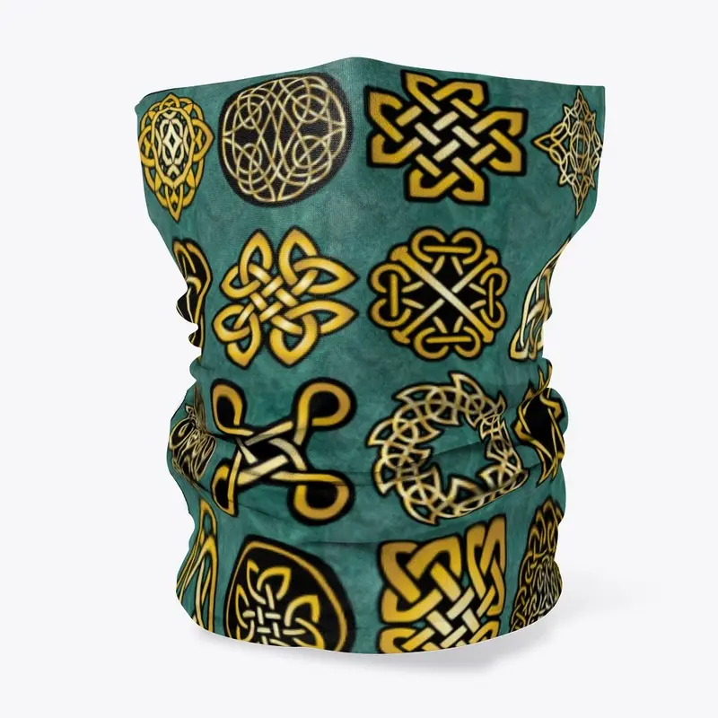 65 MCMLXV Green Celtic Symbols Pattern