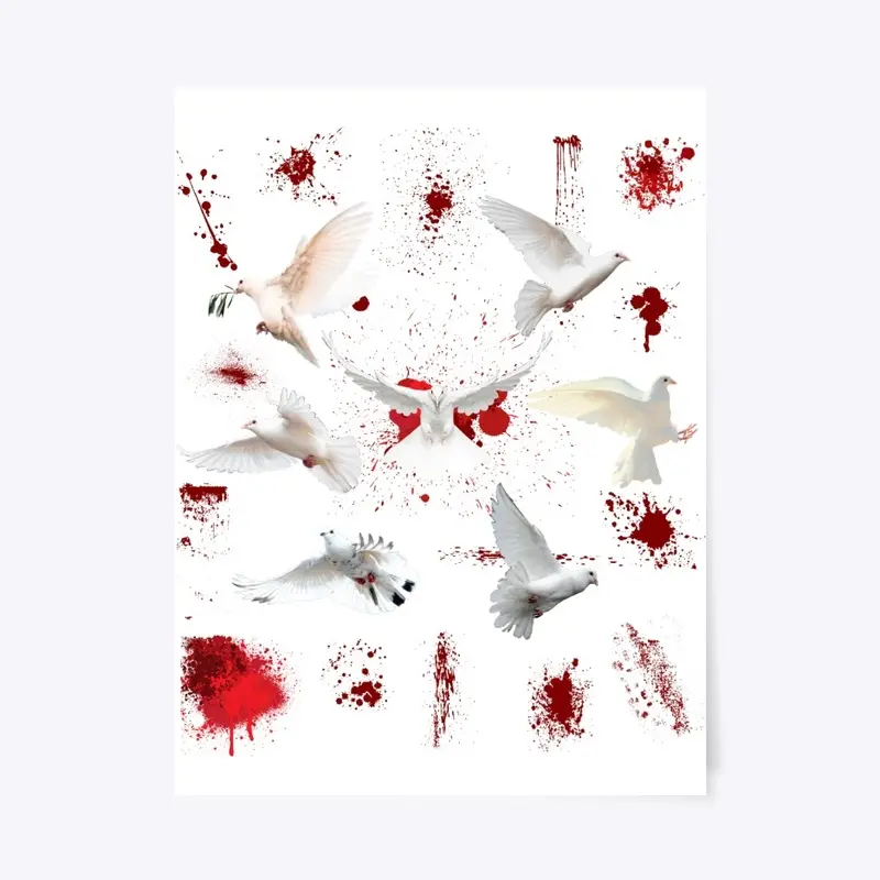 65 MCMLXV Bloody White Doves of Peace